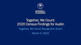 Together, We Count Recognition Event