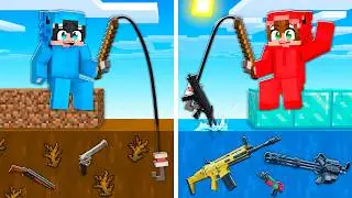 Minecraft, But You Can FISH GUNS!