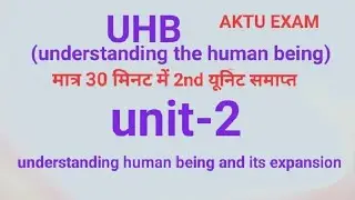 Understanding human being and its expansion unit -2