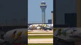Pokémon Boeing 777 leaves O'Hare in the dust