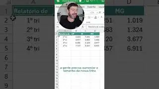 Como dividir um texto em duas linhas #excelbr #excel #dashboard