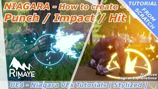 Niagara : How to Create a Punch / Impact/ Hit effect  [ Stylized ] - Unreal Engine tutorial