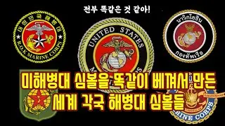 미해병대 심볼을 모방한 세계 각국 해병대 심볼