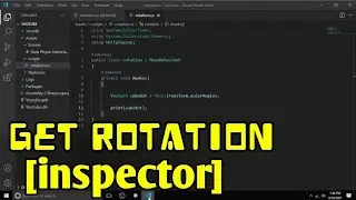 How to get inspector rotation in unity