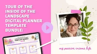An Inside Tour of The Extraordinary Landscape Digital Planner Template Bundle | Passive Income