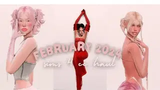 February 2024 Sims 4 CAS CC Folder|500+ files|Sims Custom Content folder download|