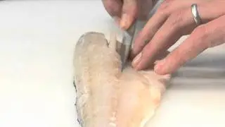 How to pin bone a fish with a knife