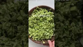 green goddess salad 💚 #salad #greensalad #easyrecipe #healthyrecipes #healthysalad #sidedish