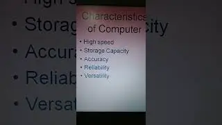 characteristics of computer #shorts #viral #viralshorts #ytshorts  #2023 #bsc