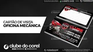 Cartão de Visita - Oficina Mecânica CDR e PDF - Clube do Corel