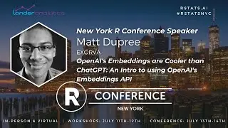 Matt Dupree - OpenAI's Embeddings are Cooler than ChatGPT: An Intro to using OpenAI's Embeddings API