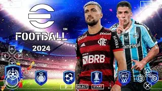 Nova Atualização !! Efootball PES 2024 Sul-americano Brasileirão PPSSPP, Narração BR Novos kits.