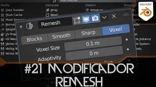 #21 Remesh Modifier en Blender 2.9 - Modificadores Blender