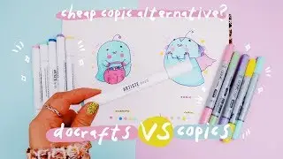 CHEAP COPIC MARKER ALTERNATIVE?! | Docraft Artiste Alcohol Marker Review