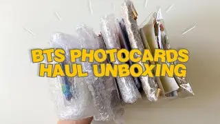 ORGANIZING MY BINDER | BTS PHOTOCARDS HAUL UNBOXING | ASMR #6