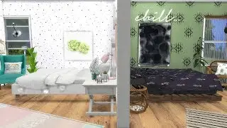 OPPOSITES BEDROOM TUMBLR VS PINTEREST | The Sims 4 | Speed Build