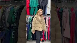 Зимняя женская куртка с красивым декором
