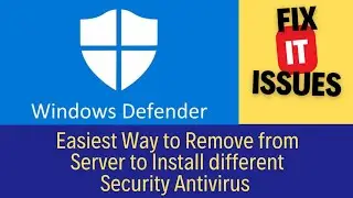 How to Remove Windows Defender Role on Windows Server 2022 | By FIX IT ISSUES