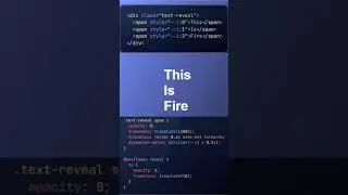 3-Line CSS Text Animation You NEED to See 🔥 