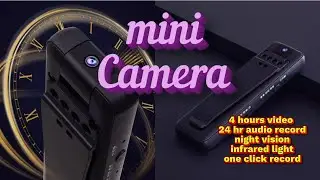 tiny pocket clip camera with audio video recording