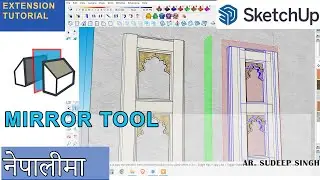 Mirror or Flip tool in Sketchup || Sketchup Tutorial