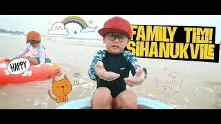 Family time at beach### Sihanukvile, Cambodia