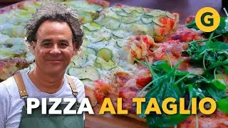 🍕 PIZZA AL TAGLIO the original Italian recipe in just a few steps (delicious) | El Gourmet