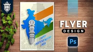 Independence Day India Celebration Flyer Design in | Photoshop 2021 Tutorial |