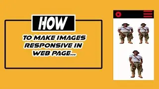 Beginner | How to create responsive images in a web page |  web dev