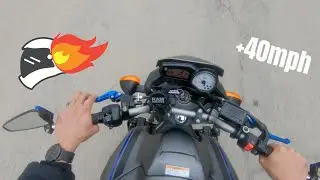 MY FIRST TIME RIDING A MOTORCYCLE | Yamaha FZ8