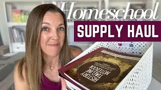 BACK TO HOMESCHOOL SHOPPING + SUPPLY HAUL 🛒