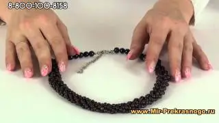 Натуральные Бусы из граната 