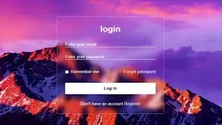 Create a Glassmorphism login form using HTML CSS || Pure css || HH tech services