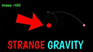 Strangest gravity I've ever seen ! (and made) ... #pygame #python