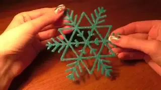 Рисуем снежинки 3D-ручкой