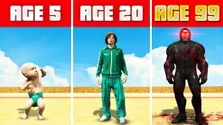 SURVIVING 99 YEARS of SQUID GAME in GTA 5! (GTA 5 Mods)