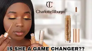 CHARLOTTE TILBURY BEAUTIFUL SKIN RADIANT CONCEALER REVIEW & SWATCHES ON DARK SKIN | 14 deep 9.5 Tan