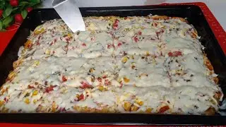 Вы Такую Пиццу Точно не Пробовали! Необычная Вкусная Пицца! Готовим с Узбечкой