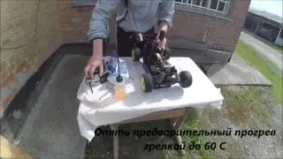 (Видео от Друзей) Обкатка нитро ДВС Novarossi Beat часть 2