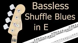 Bassless Shuffle Blues Backing Track (with tab)