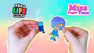 Paper Doll Toca Boca for Aesthetic House Design / My first Toca boca /how to make a miss paper dolls