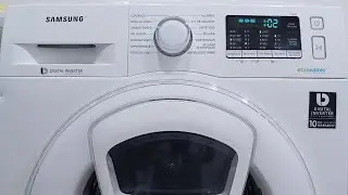 طريقة استخدام غسالة سامسونج إيكوبوبل 8 كيلو  Model WW80J5555FX 
