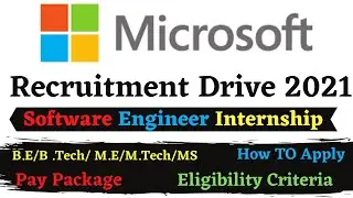 Microsoft Internship 2021.|Off-Campus 2021| |Microsoft Internship offer| |Software Engineer|