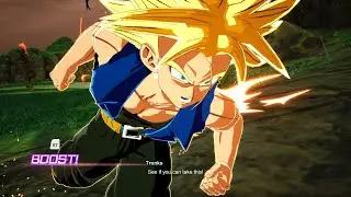 Dragon Ball Z Sparking Zero Trunks vs Tien Bojack Unbound Costume Mod