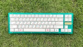Ikki68 Aurora w/ Alu plate, L+F Gateron Milky Yellows