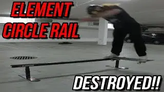 Element Circle Skateboard Rail Got Destroyed At The Underground!