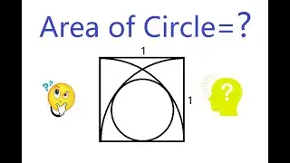 Finding Area of a Circle? | Square | Pythagorean Theorem | Tangent Line | Radius | Math Olympiad