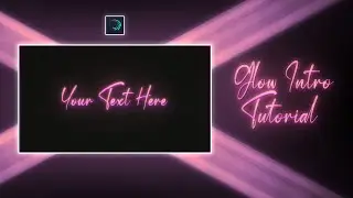 Glow Text Intro \ - Text Animation Tutorial | alight motion
