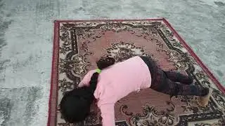 Aaku doing push up during lockdown (Bubble life , 2020) COVID