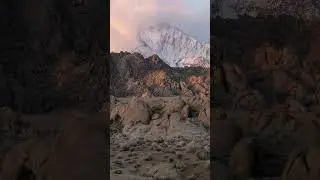 Epic light in the Alabama Hills
